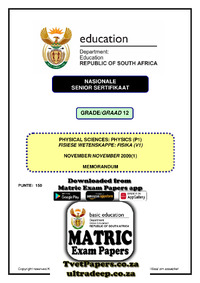 Physical Sciences P1 Nov 2009 (1) Memo Eng  Afr.pdf